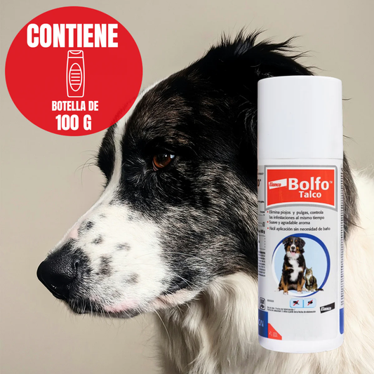 Bolfo Polvo 100g | Talco Antipulgas para Perros y Gatos 🐶