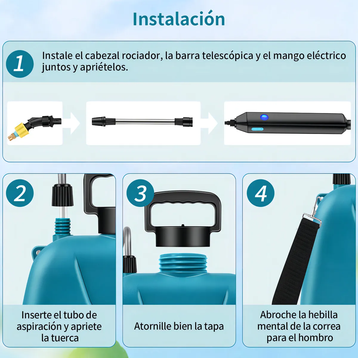 Pulverizador Eléctrico 5L | Fumigador Recargable para Fumigar 🌱
