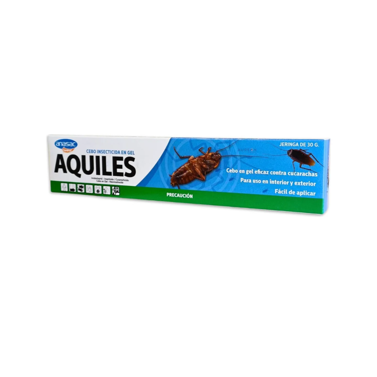 Gel Cucarachicida Aquiles 30g | Cebo Efecto Dominó 🪳