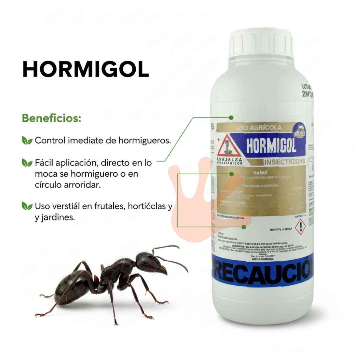 Insecticida en Polvo para Hormigas Hormigol | Control de Hormiga Arriera 🐜