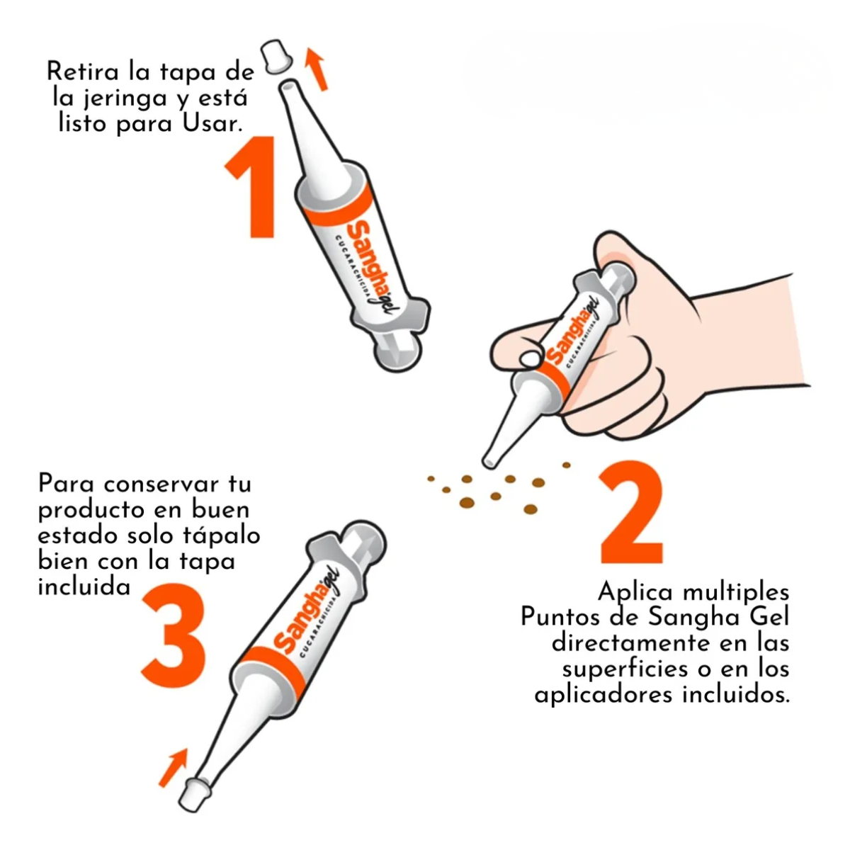 2 Sangha Gel: ¡Adiós, Cucarachas! 🚫