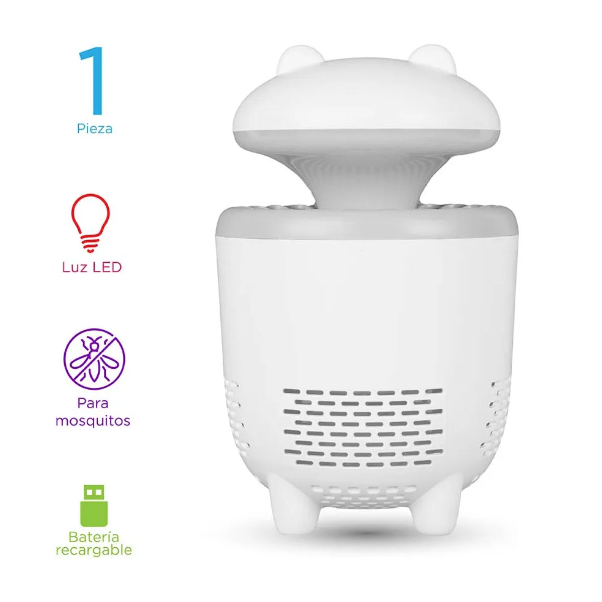 Lámpara Mata Mosquitos Miniso con Conexión USB | Luz LED Blanca 💡