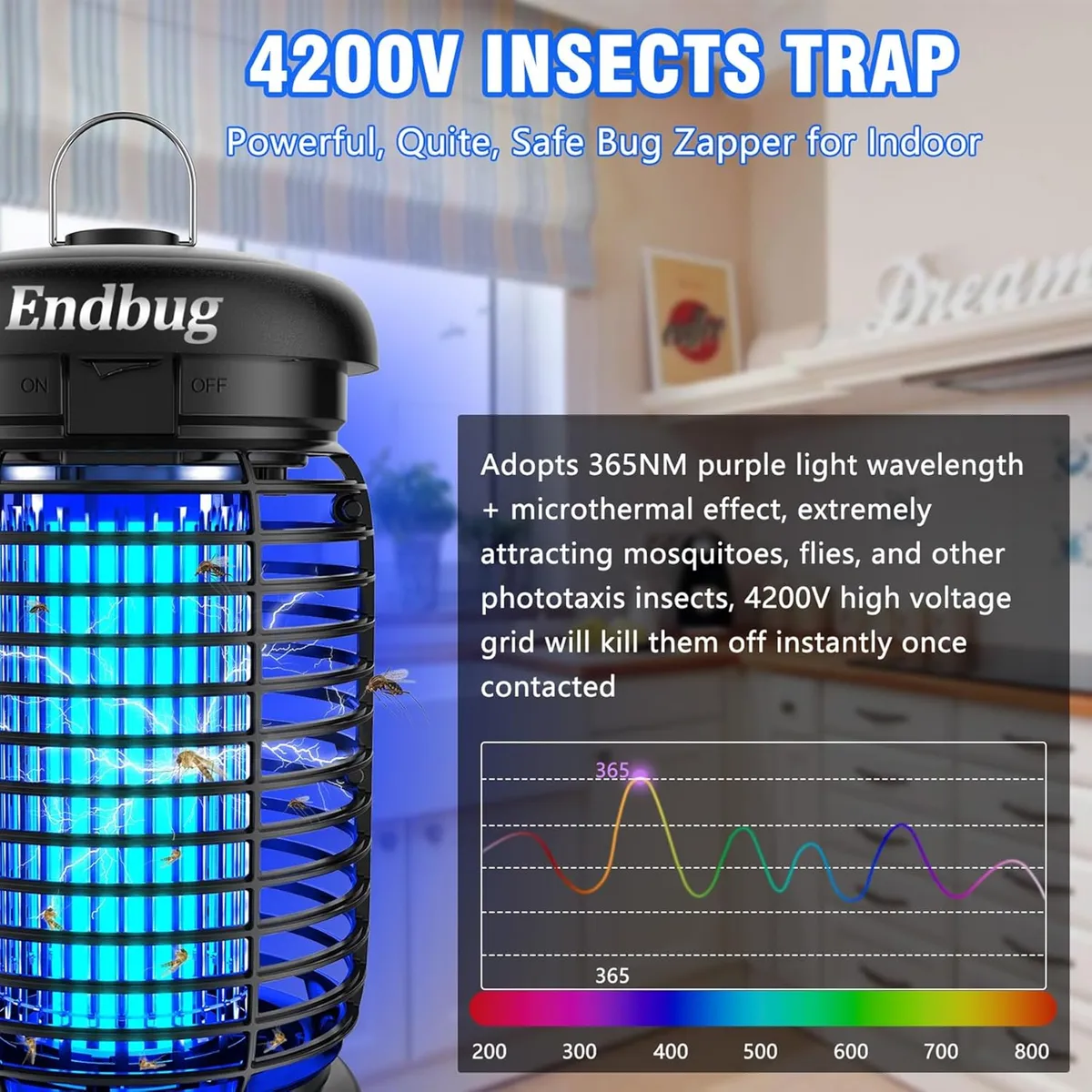 Lámpara Mata Mosquitos Recargable 2 en 1 | Linterna Impermeable 🏕️