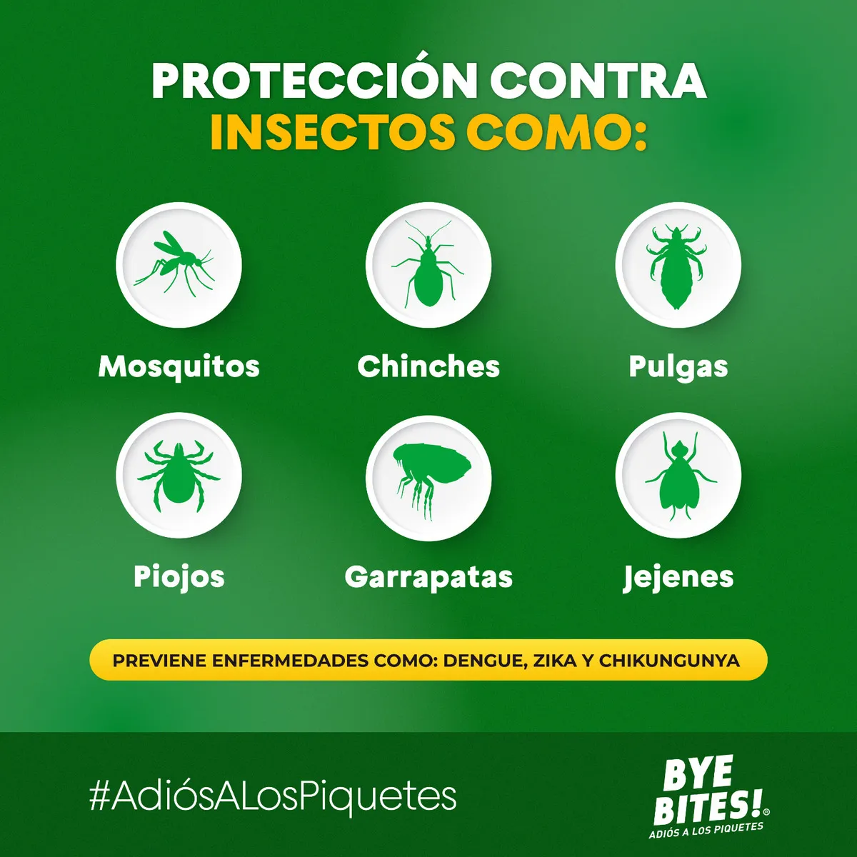 Repelente de Mosquitos Natural Bye Bites | Con Aceites Esenciales 🍃