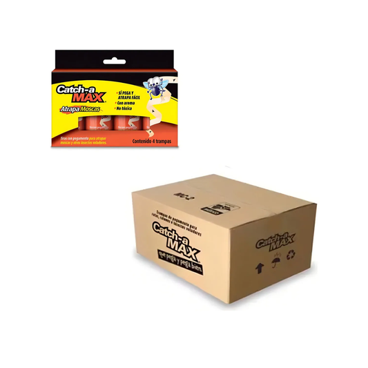 Trampas Adhesivas para Insectos Catch-a-Max | 96 Pz-4 |Control de Moscas 🪰