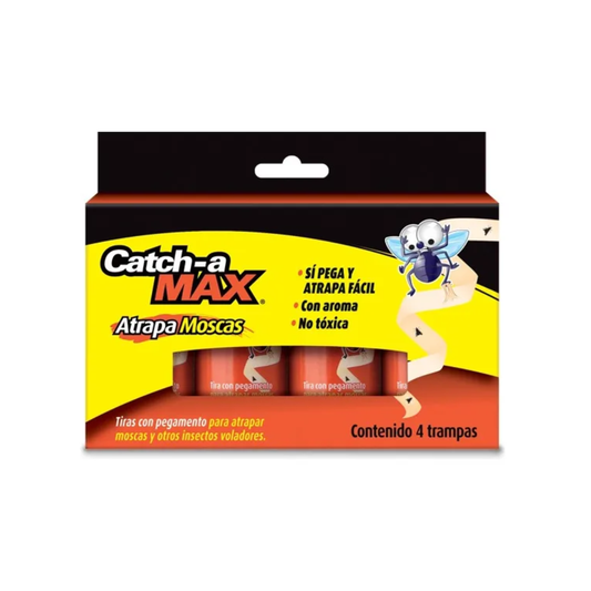 Trampas Adhesivas para Insectos Catch-a-Max | 96 Pz-4 |Control de Moscas 🪰