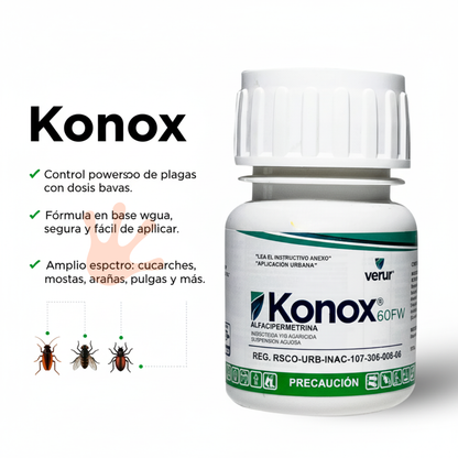 Insecticida Urbano Konox 60 FW 100ml | Para Chinches y Cucarachachas 🚫