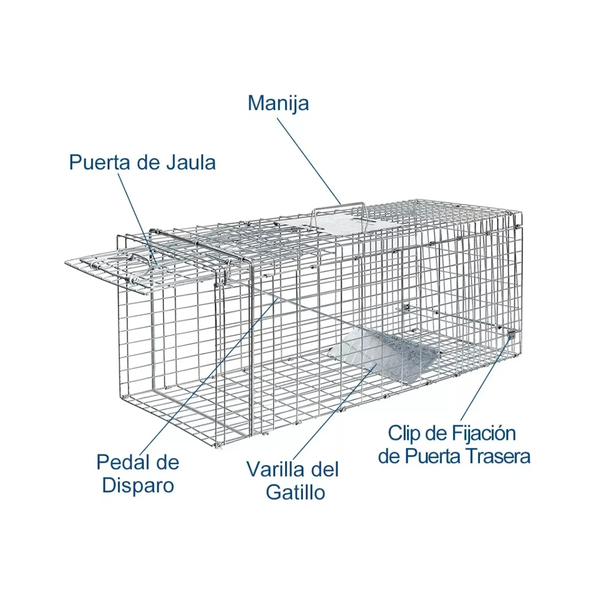 Jaula Plegable para Gatos y Conejos 79cm 🐈