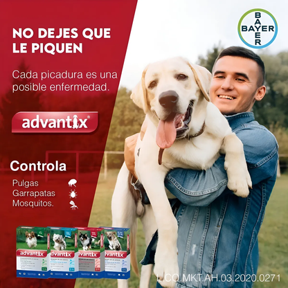Pipeta Advantix para Perro 10-25kg | Repelente de Mosquitos 🦟