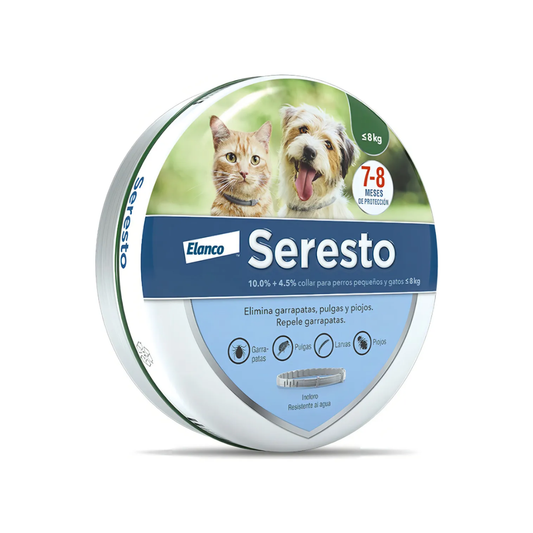 Seresto Collar para Perro <8kg | Contra Pulgas y Garrapatas 🐶