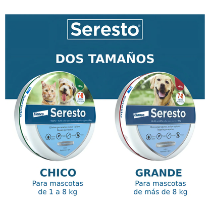 Seresto Collar para Perro <8kg | Contra Pulgas y Garrapatas 🐶