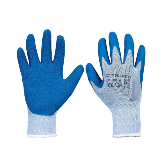 Guantes de Seguridad Truper de Poliéster con Látex | Talla CH 🧤